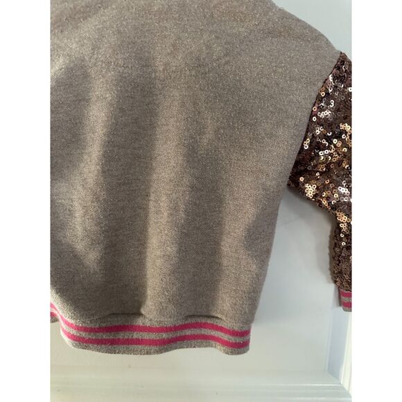 Disney Princess Sequence Tan/Pink Varsity Style Jacket Size 3 - Picture 8 of 11